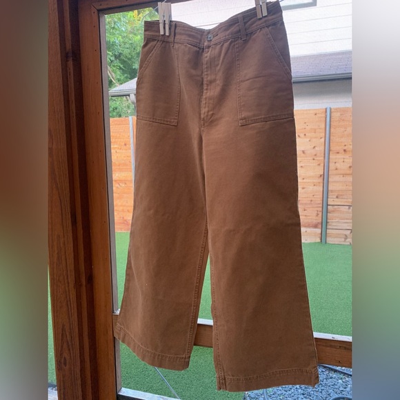 Frye Pants - FRYE canvas wide leg “Nadia” pants